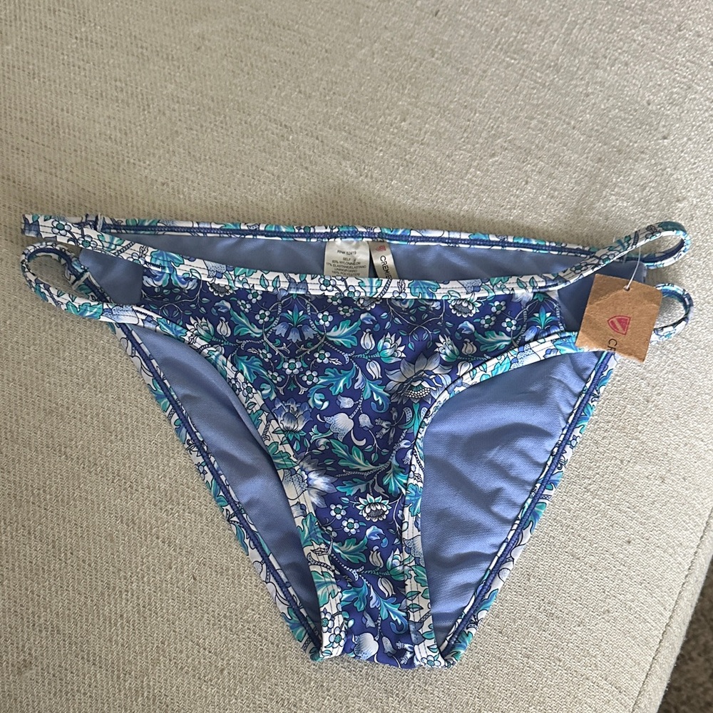 Daniel Cremieux Blue Floral Bikini Bottom